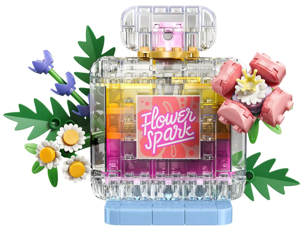 31383 Floral Decor Perfume Bottle
