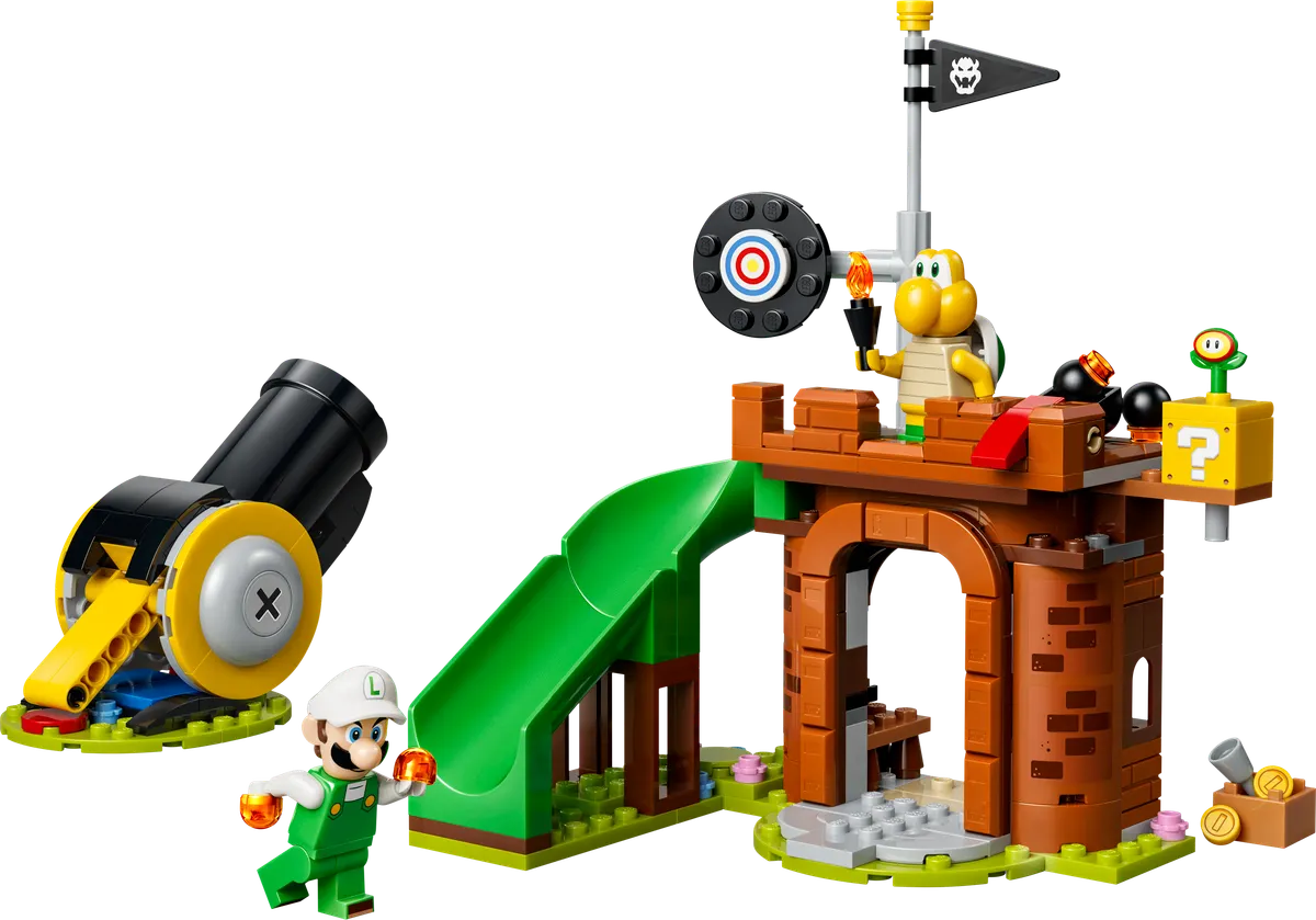 Fire Luigi vs Koopa Troopa Battle