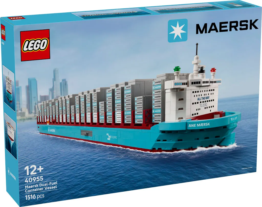 Maersk Returns to LEGO After 12 Years with New Container Ship Set