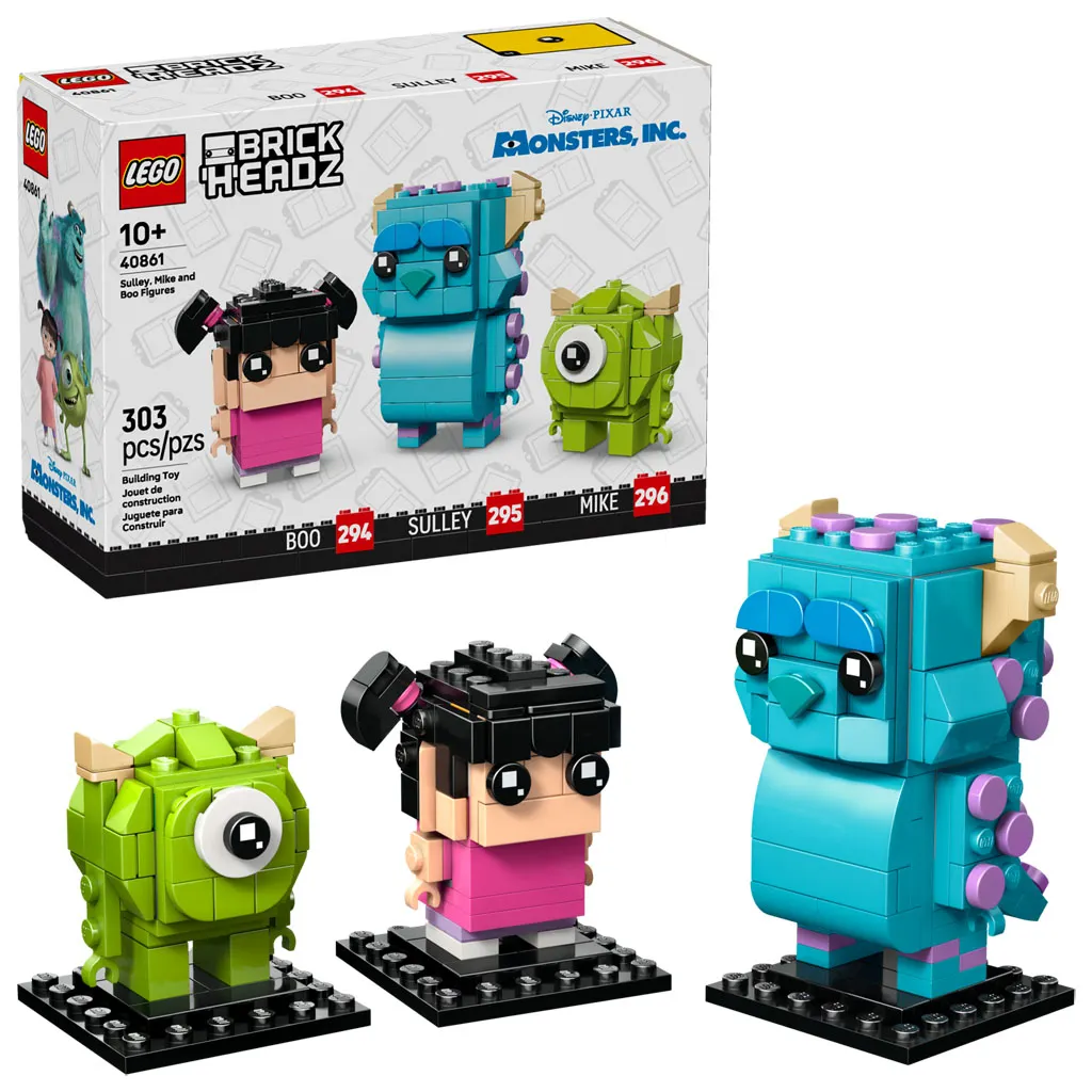 Monsters Inc. BrickHeadz Set Brings Sulley, Mike and Boo to Your Collection