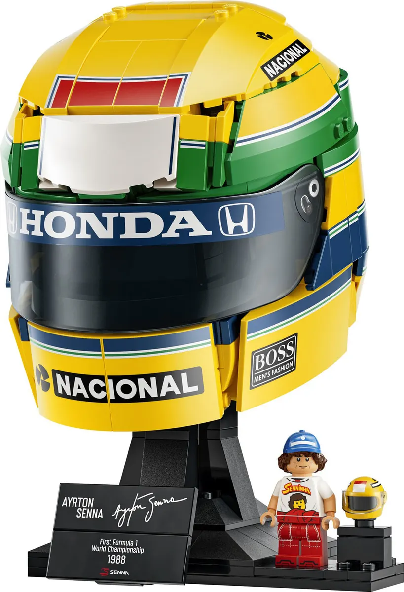 Ayrton Senna Helmet detail shot