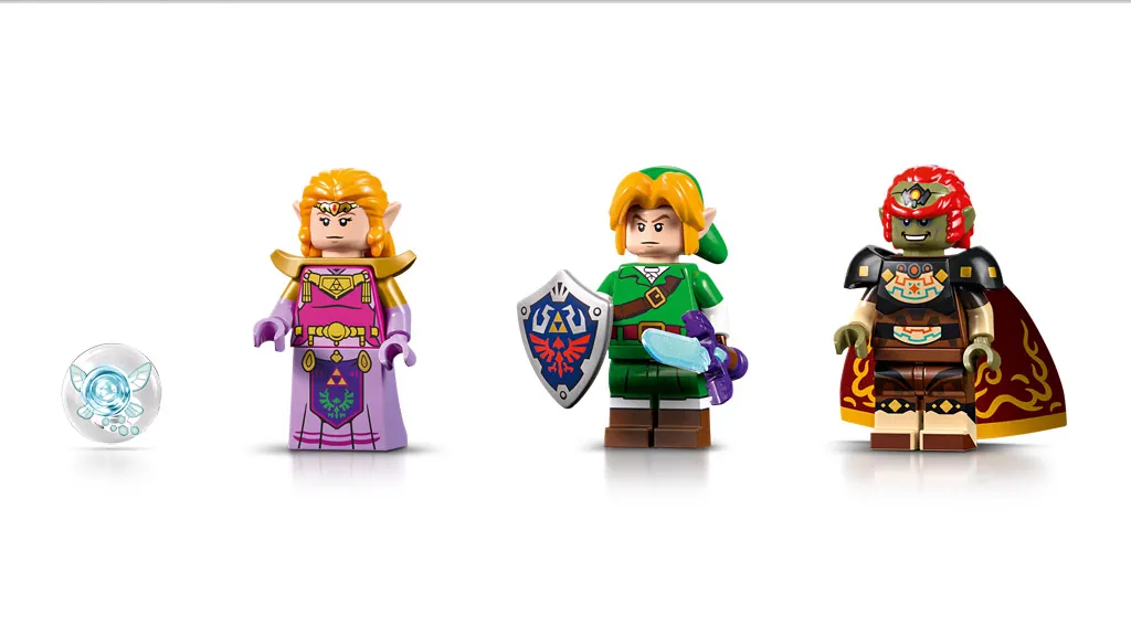 The three minifigures