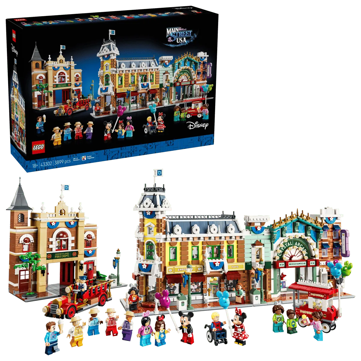 Featured image for article: LEGO Brings Disney's Main Street to Your Living Room with 18+ Set 43302