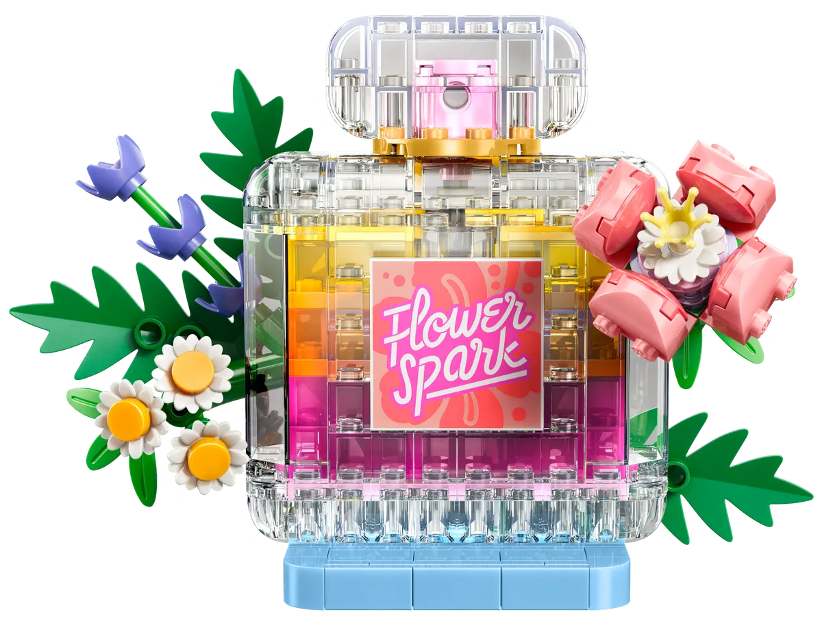 Floral Decor Perfume Bottle