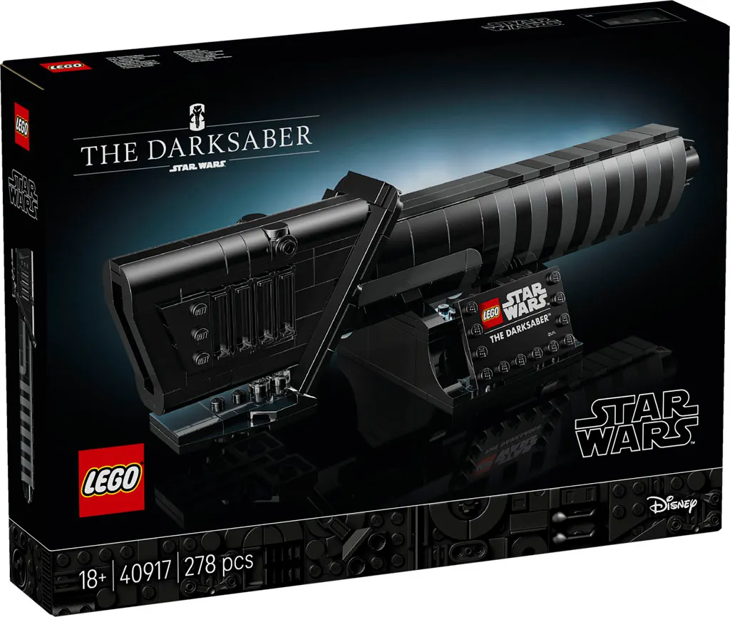 Featured image for article: LEGO's Darksaber Gift With Purchase Returns to Lightsaber Builds