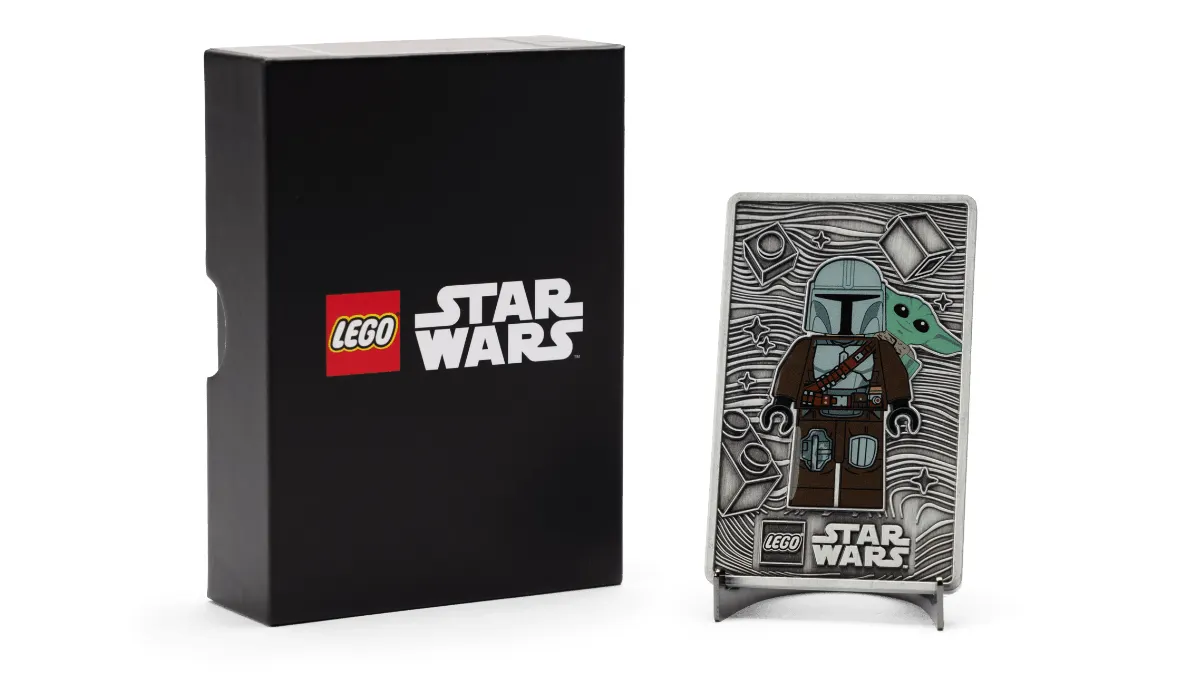 LEGO Star Wars Mandalorian & Grogu metal card surfaces as VIP reward