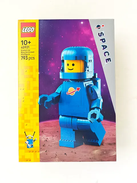 The Classic Space Astronaut, joins the macro-minifigure collection