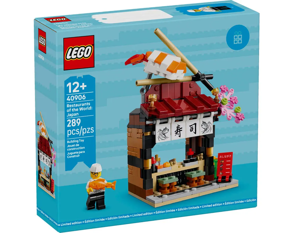 LEGO's New Restaurants of the World Series Kicks Off with a Japanese Sushi Stand