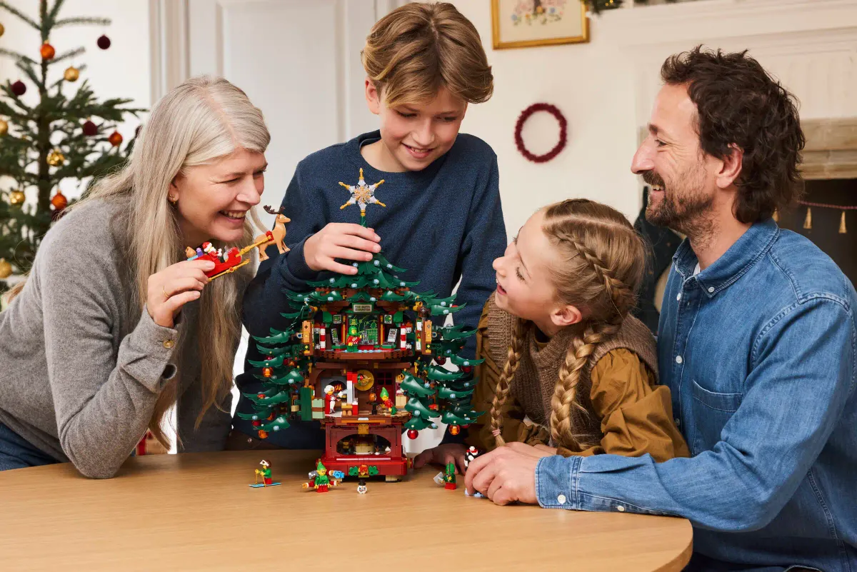 LEGO's New Family Christmas Tree Opens Up to Reveal Hidden Surprises