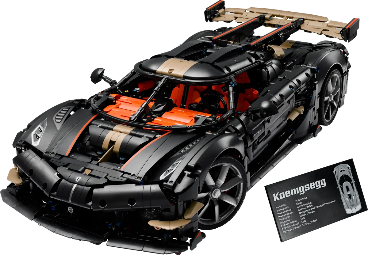 LEGO Technic Koenigsegg Sadair's Spear (42232) Revealed - The Largest Ultimate Car Set Ever