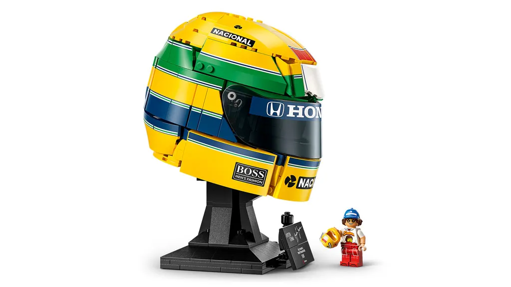 Ayrton Senna Helmet on display