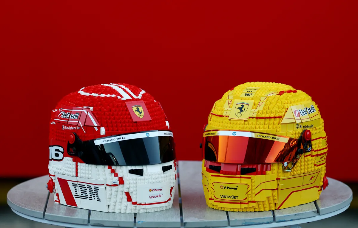 Ferrari F1 drivers get the LEGO helmet treatment ahead of Australian Grand Prix