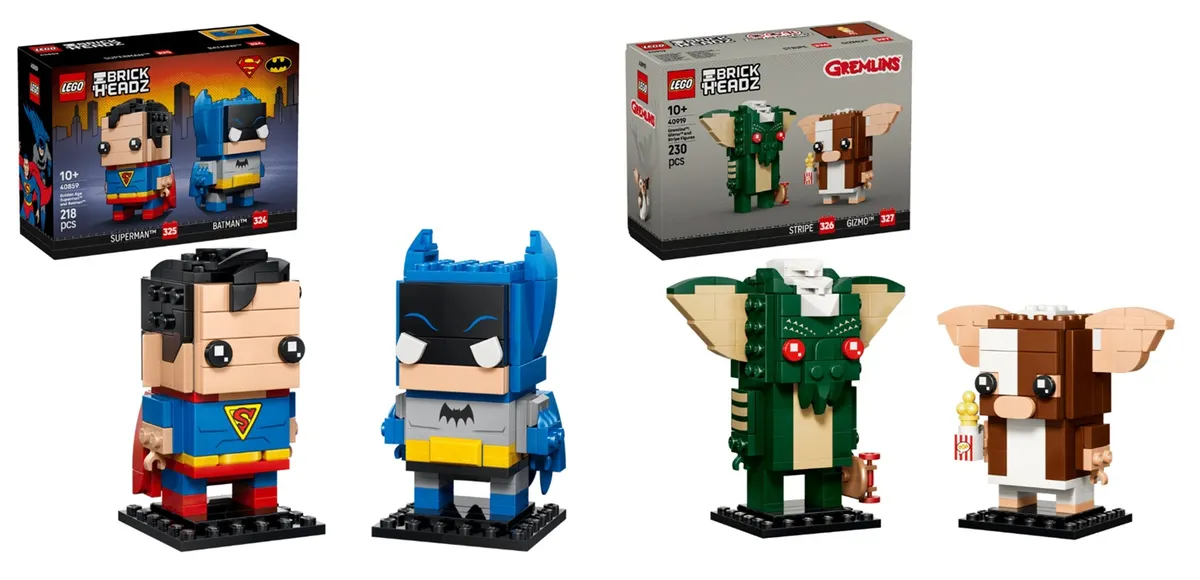 Golden Age DC and Gremlins BrickHeadz Sets Revealed for September 2026