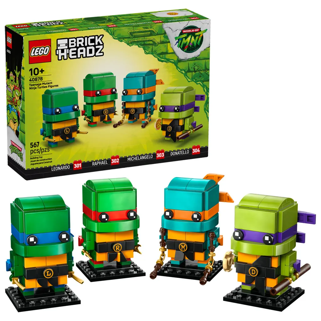 Cowabunga! TMNT Returns to LEGO with New BrickHeadz Set