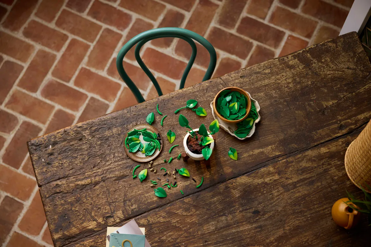 Featured image for article: LEGO Botanicals Hanging Golden Pothos (11512) Goes Vertical for the First Time