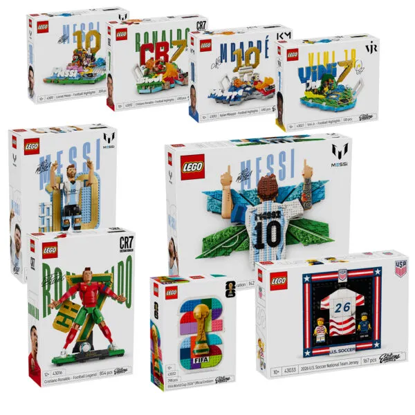 Featured image for article: LEGO's FIFA World Cup 2026 Sets Feature Football's Biggest Stars