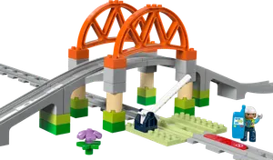 Train Bridge and Tracks Expansion Set