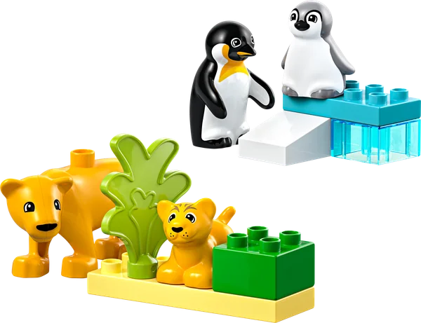 Wild Animal Families: Penguins & Lions