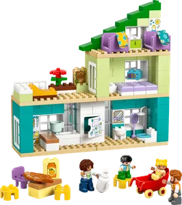 3 in 1 Modern Family House with Figures
