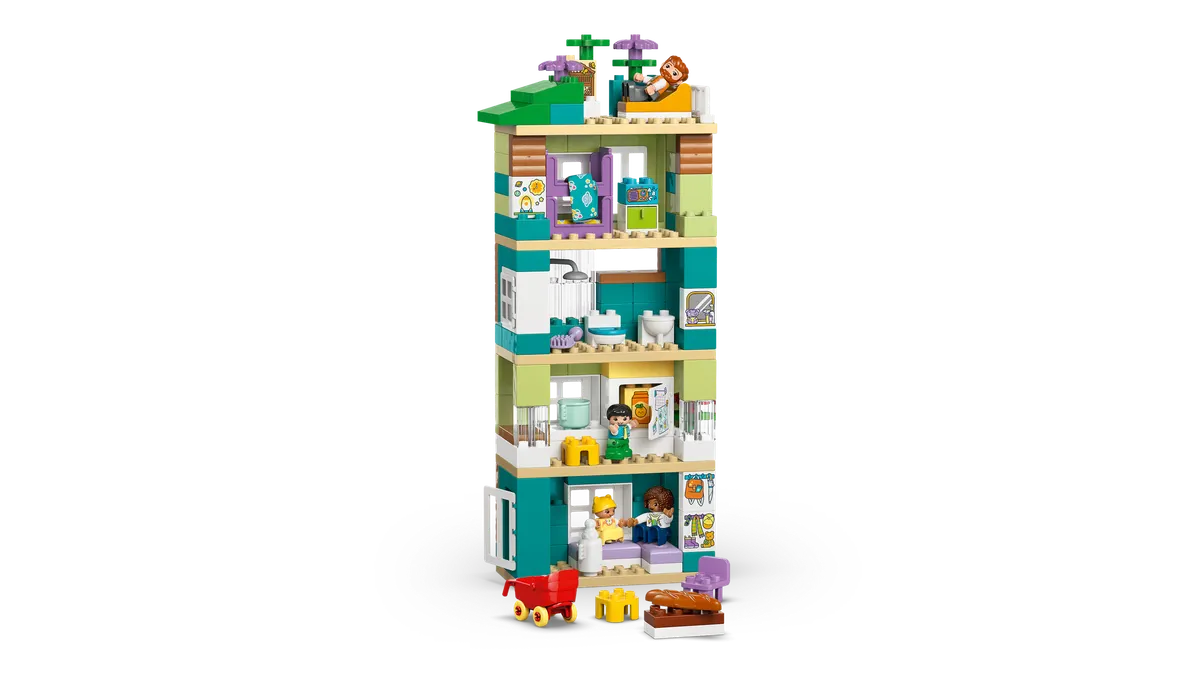 3 in 1 Modern Family House with Figures - Image 10