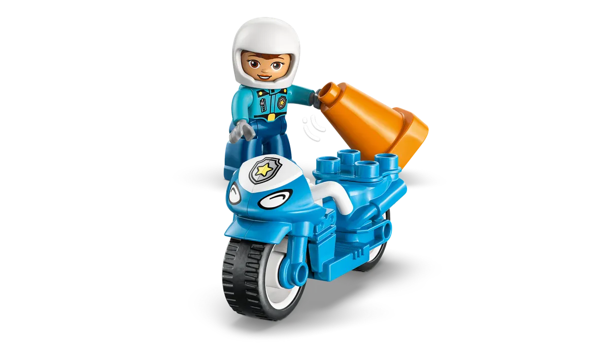 Blue Police Motorcycle - Image 9