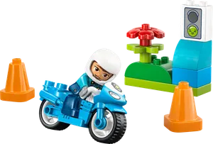 Blue Police Motorcycle