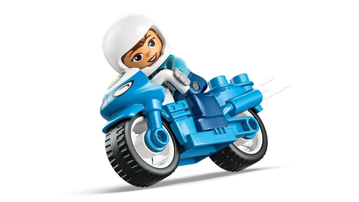 Blue Police Motorcycle - Image 8