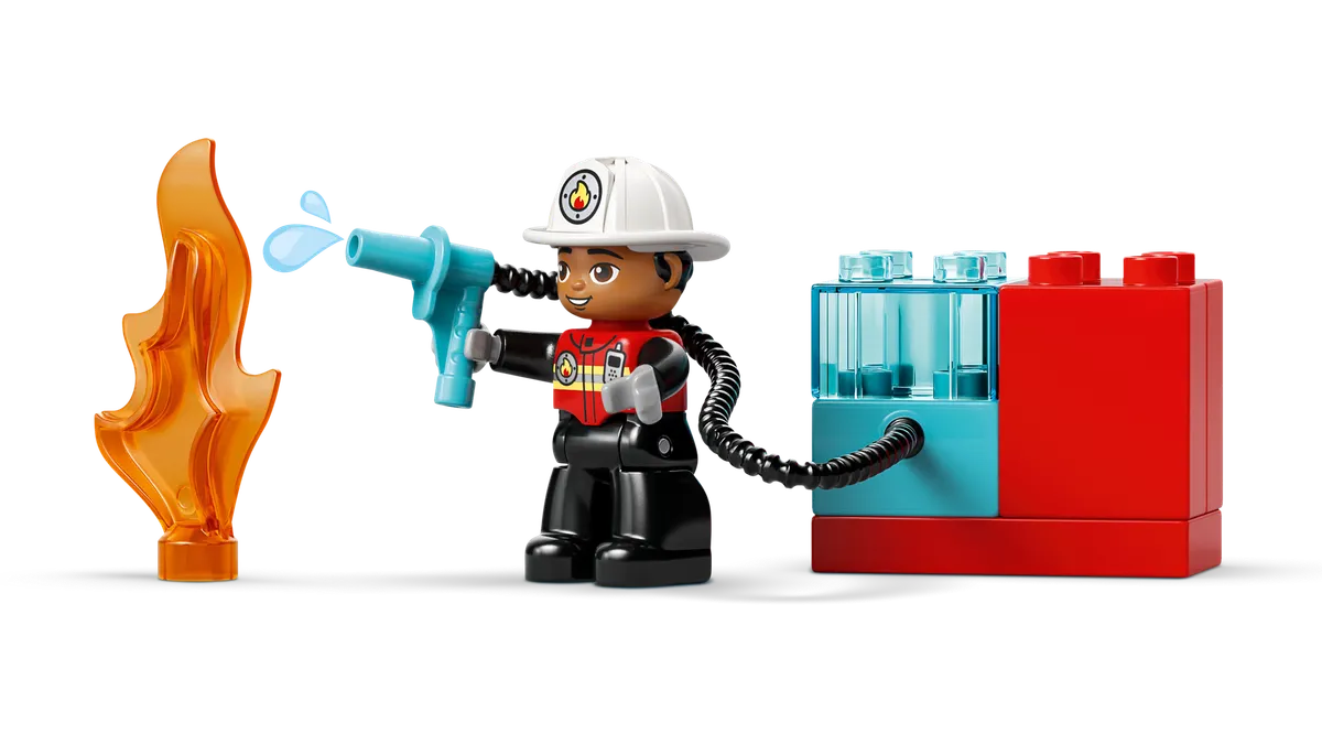 Fire Truck with Hose and Firefighter - Image 8