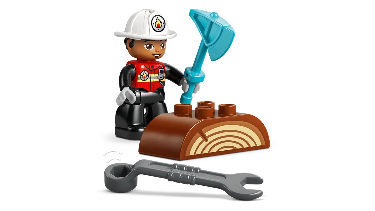 Fire Truck with Hose and Firefighter - Image 10