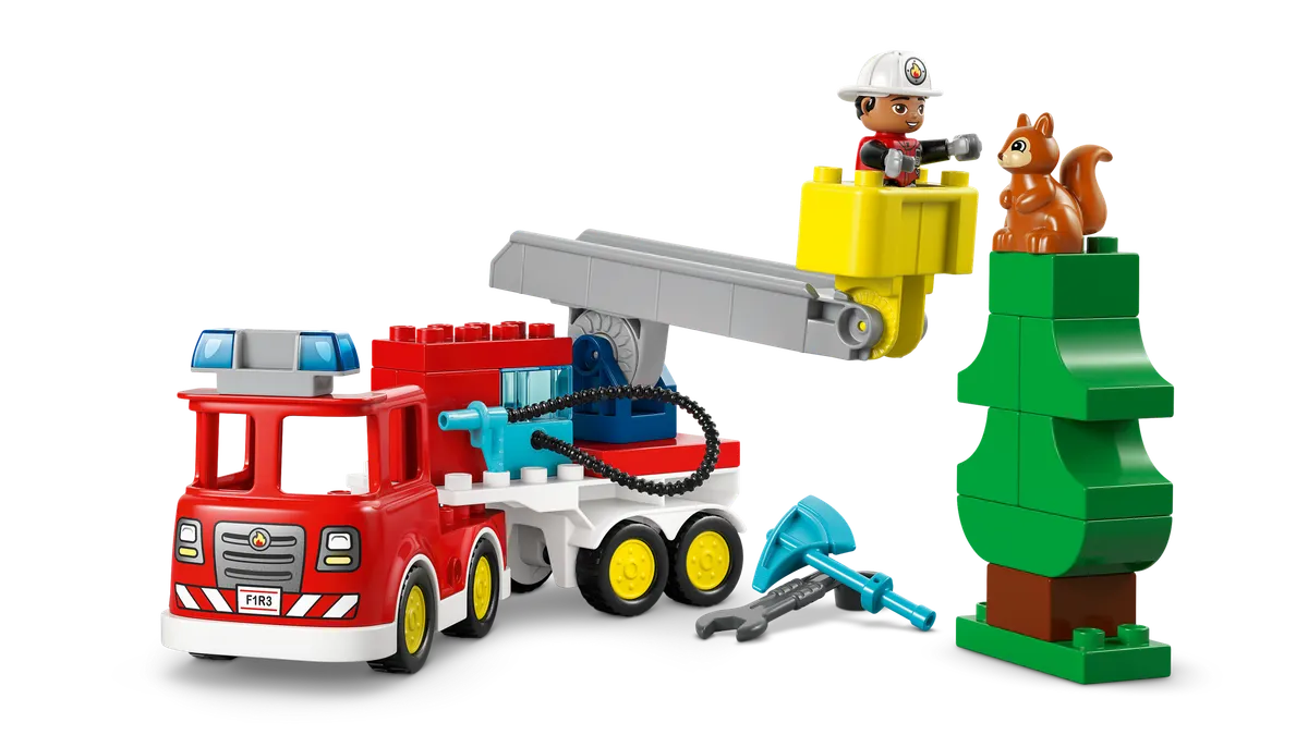 Fire Truck with Hose and Firefighter - Image 11