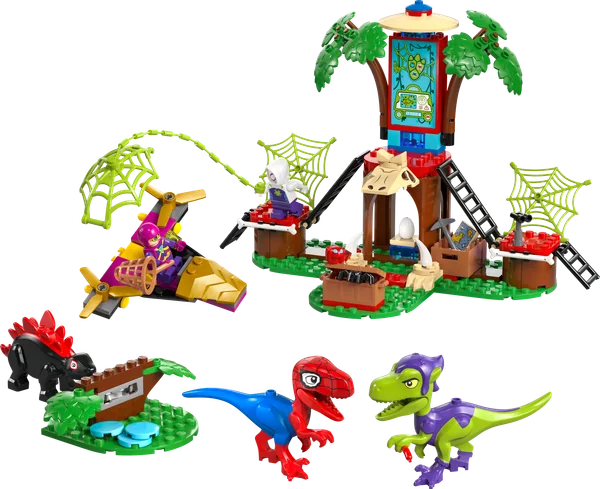 Spidey and Gobby's Raptor Battle at Tree House HQ