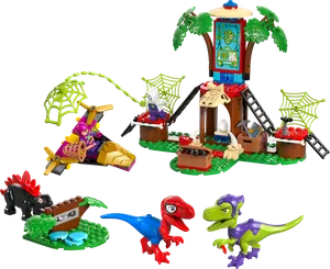 Spidey and Gobby's Raptor Battle at Tree House HQ