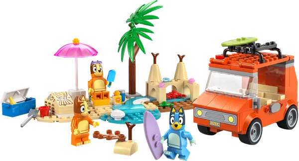 Bluey's Beach & Family Car Trip