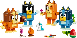 Brick-Built Bluey Family