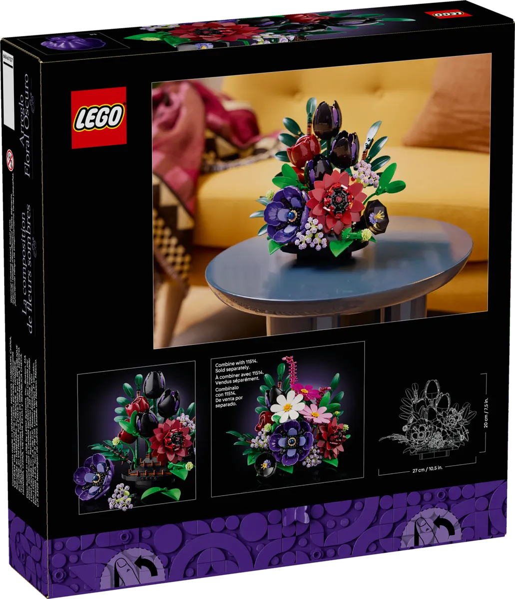 Dark Flower Arrangement - Image 3