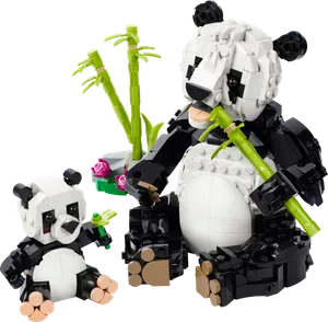 Wild Animals: Panda Family