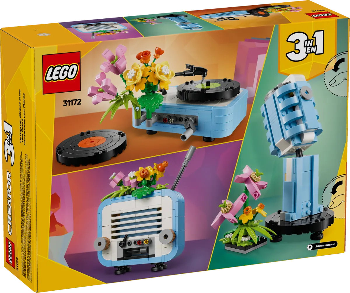 Record Player with Flowers - Image 7