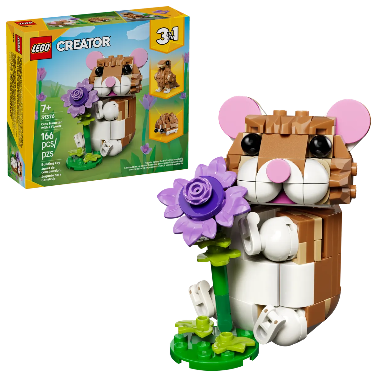 Cute Hamster with a Flower - Image 2