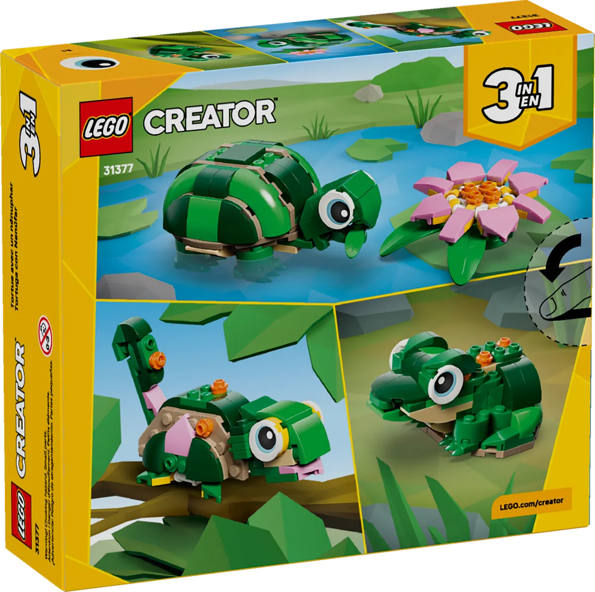 Turtle with a Water Lily Flower - Image 8