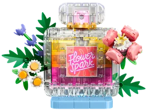Floral Decor Perfume Bottle