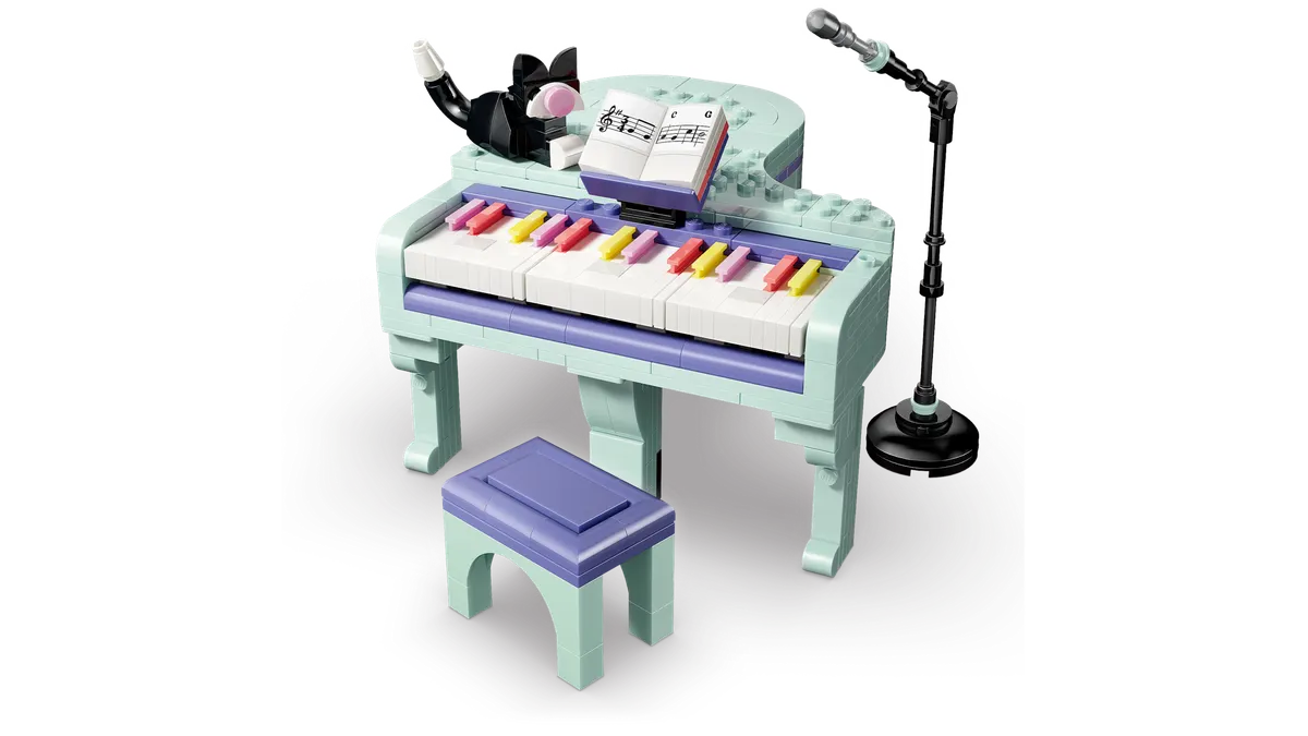 Music Decor Piano with Cat - Image 9