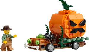 Jack-O'-Lantern Pickup Truck