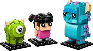 Sulley, Mike and Boo Figures