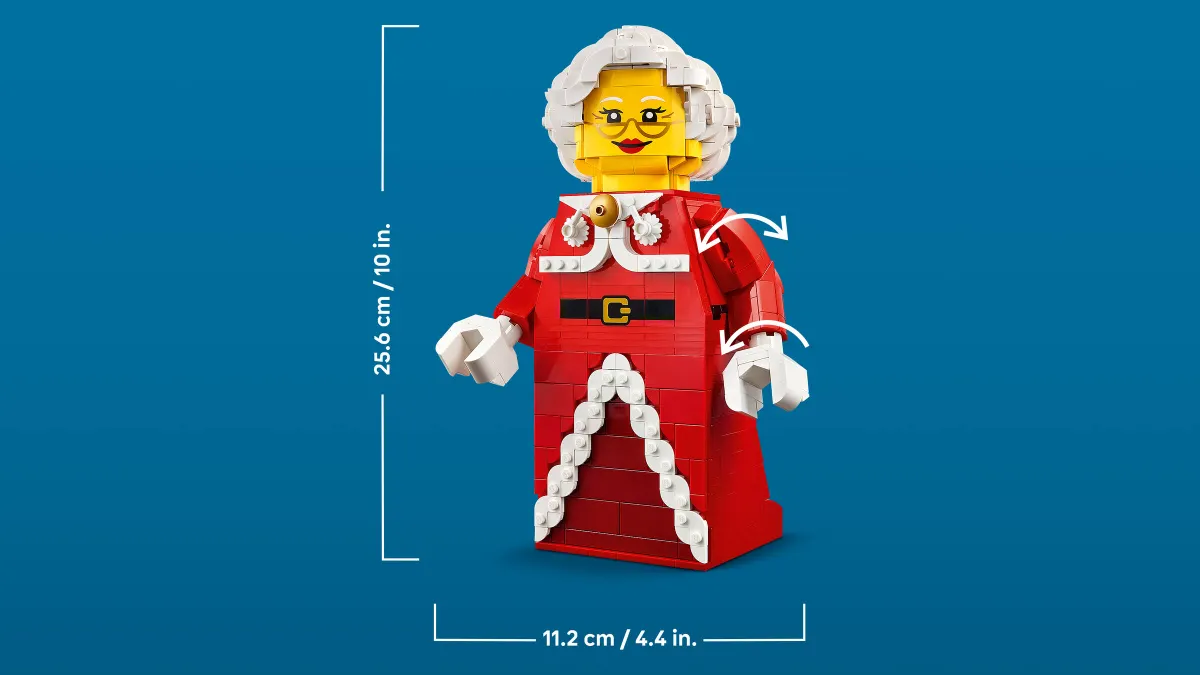 Up-Scaled Mrs. Claus Minifigure - Image 5