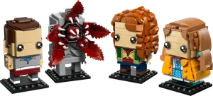 Eleven, Max, Demogorgon and Holly Figures