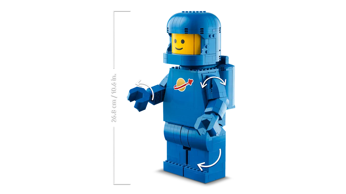 Up-Scaled Blue Astronaut Minifigure - Image 11