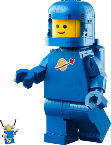 Up-Scaled Blue Astronaut Minifigure