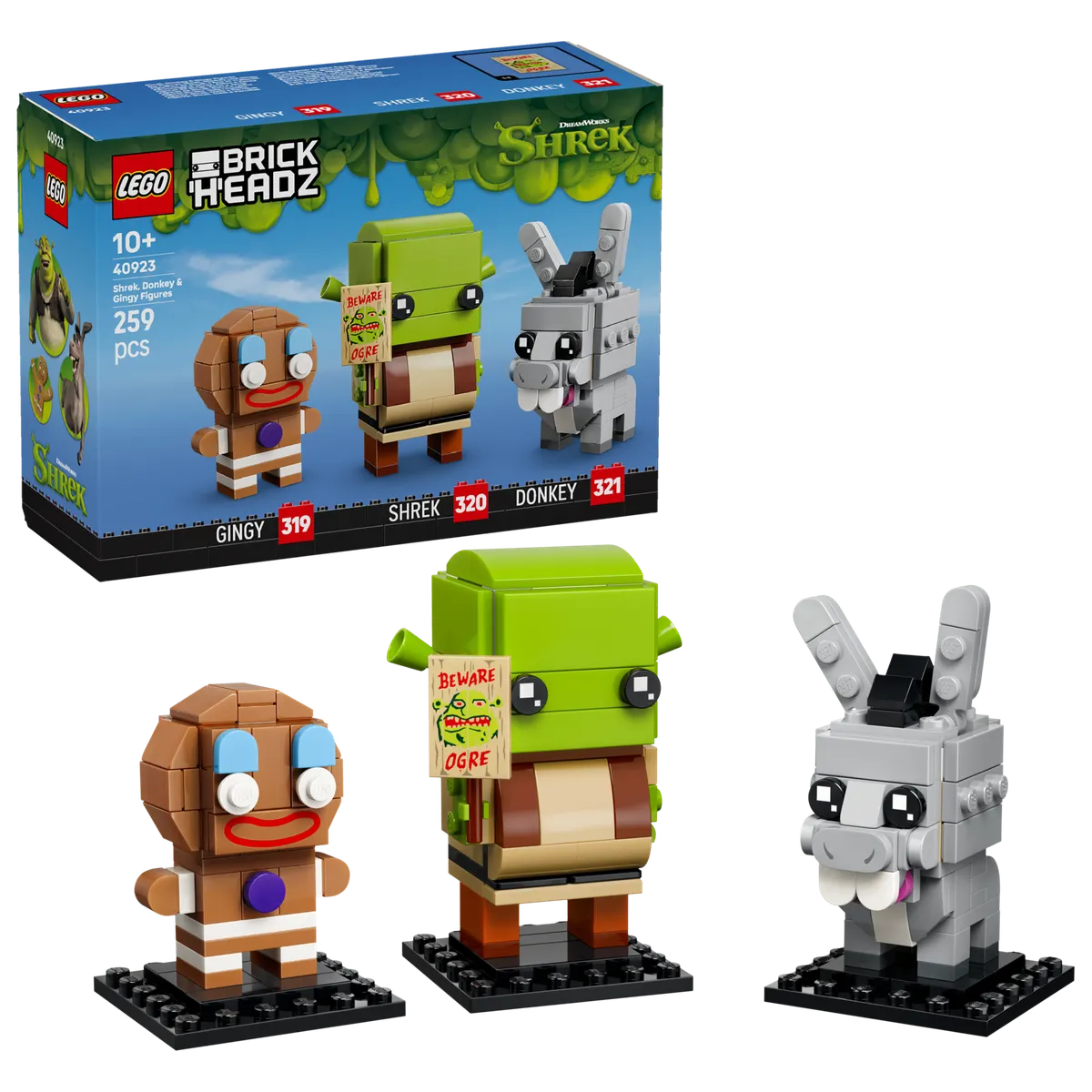 Shrek, Donkey & Gingy Figures - Image 2