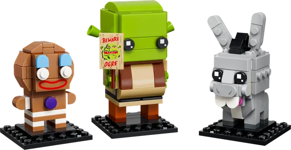 Shrek, Donkey & Gingy Figures