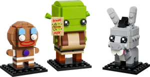 Shrek, Donkey & Gingy Figures
